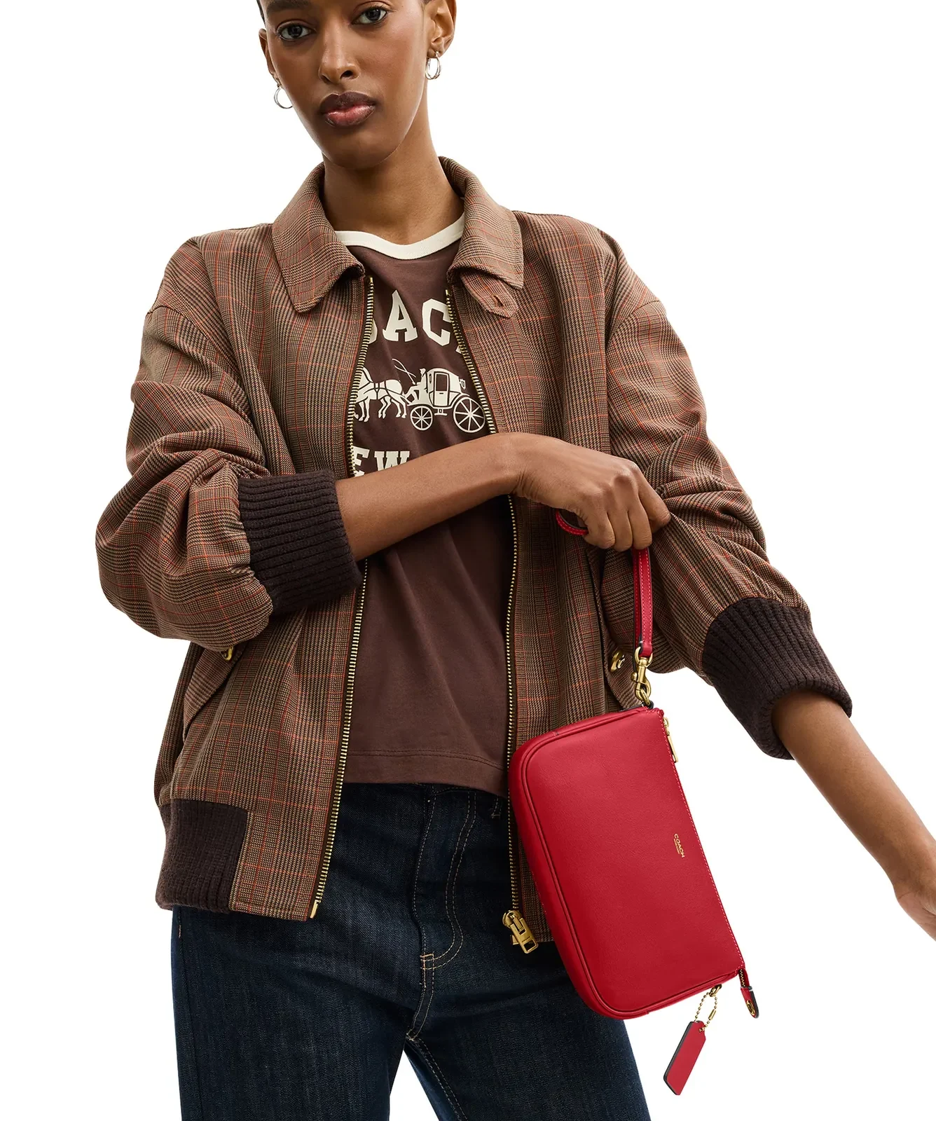 Coach Plaza Natural Grain Leather Shoulder Bag for Sale