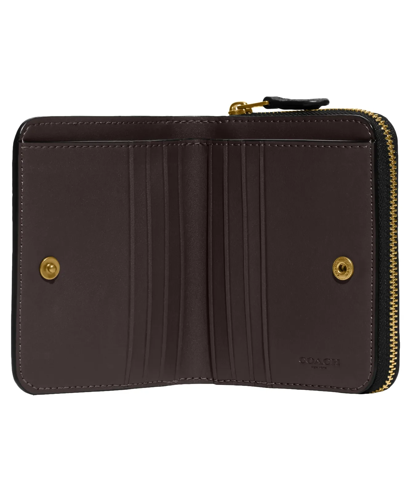 Coach Polished Pebble Leather Bifold Wallet for Sale