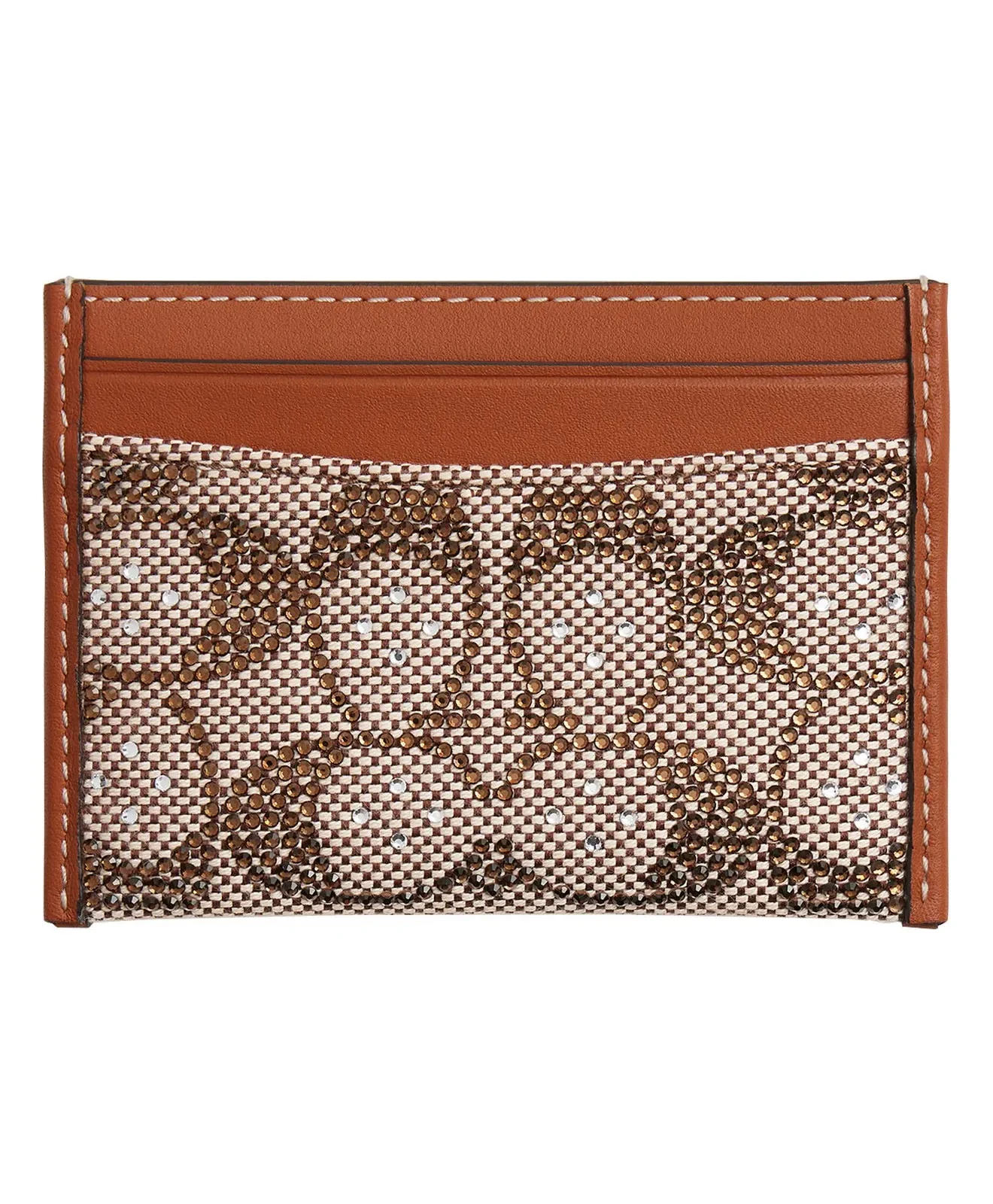 Coach Signature Crystal Logo Jacquard Card Case for Sale