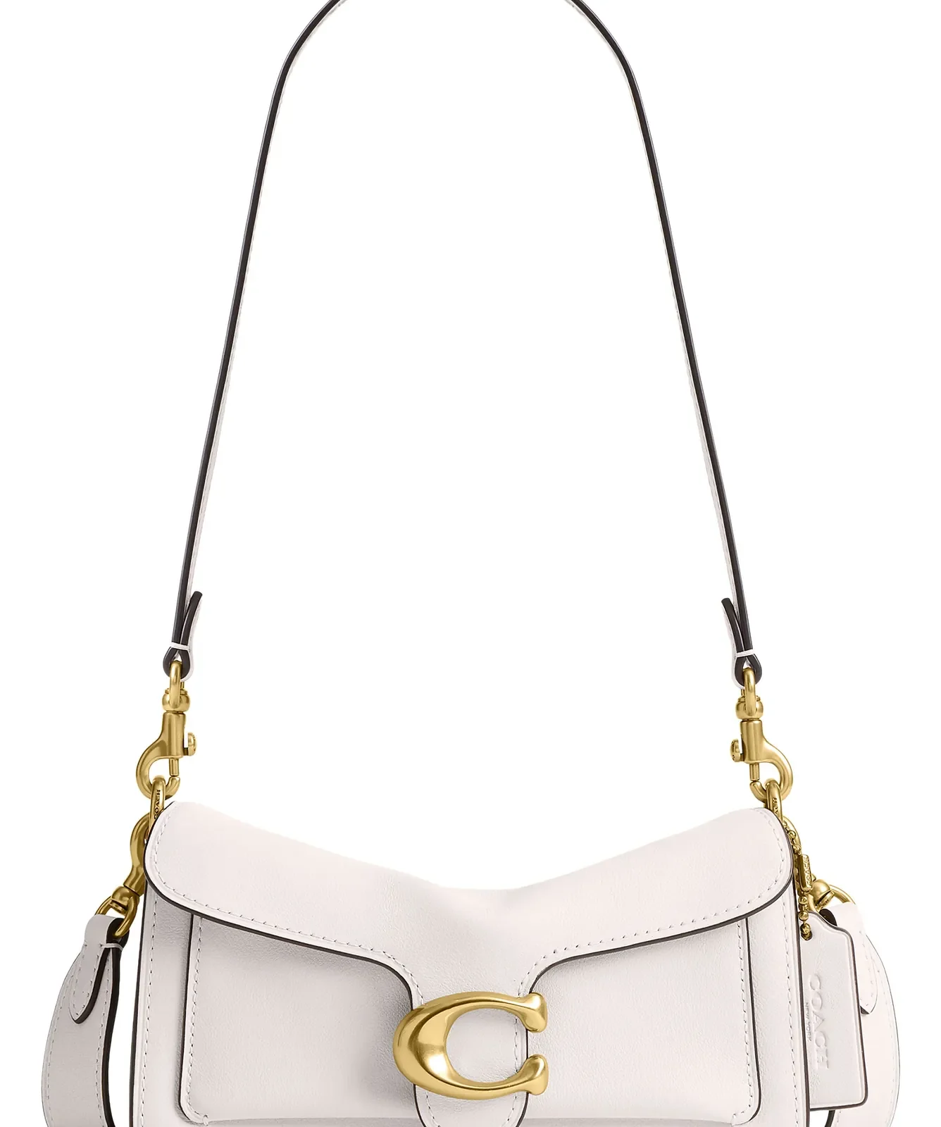 Coach Soft Tabby 20 Leather Shoulder Bag for Sale - Chalk