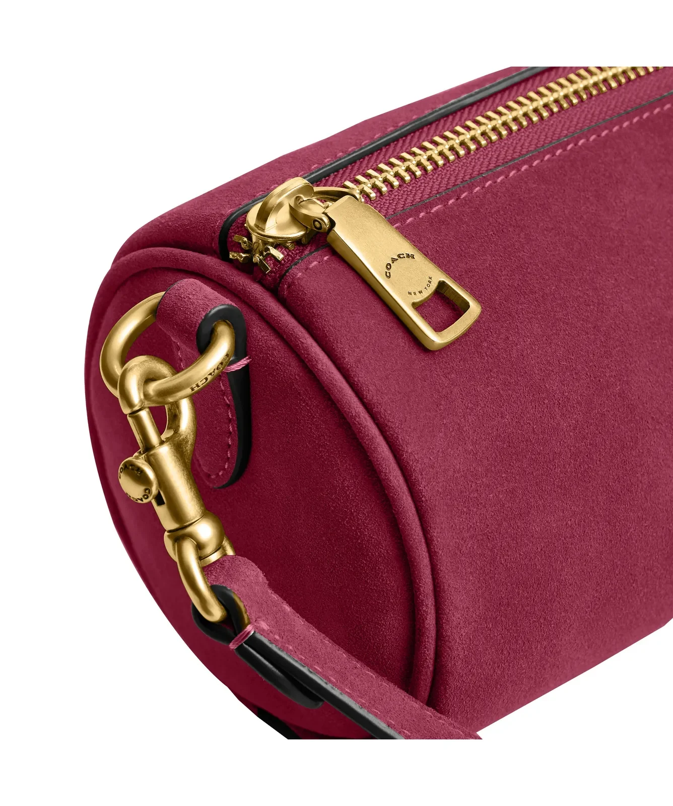 Coach Suede Barrel Bag for Sale