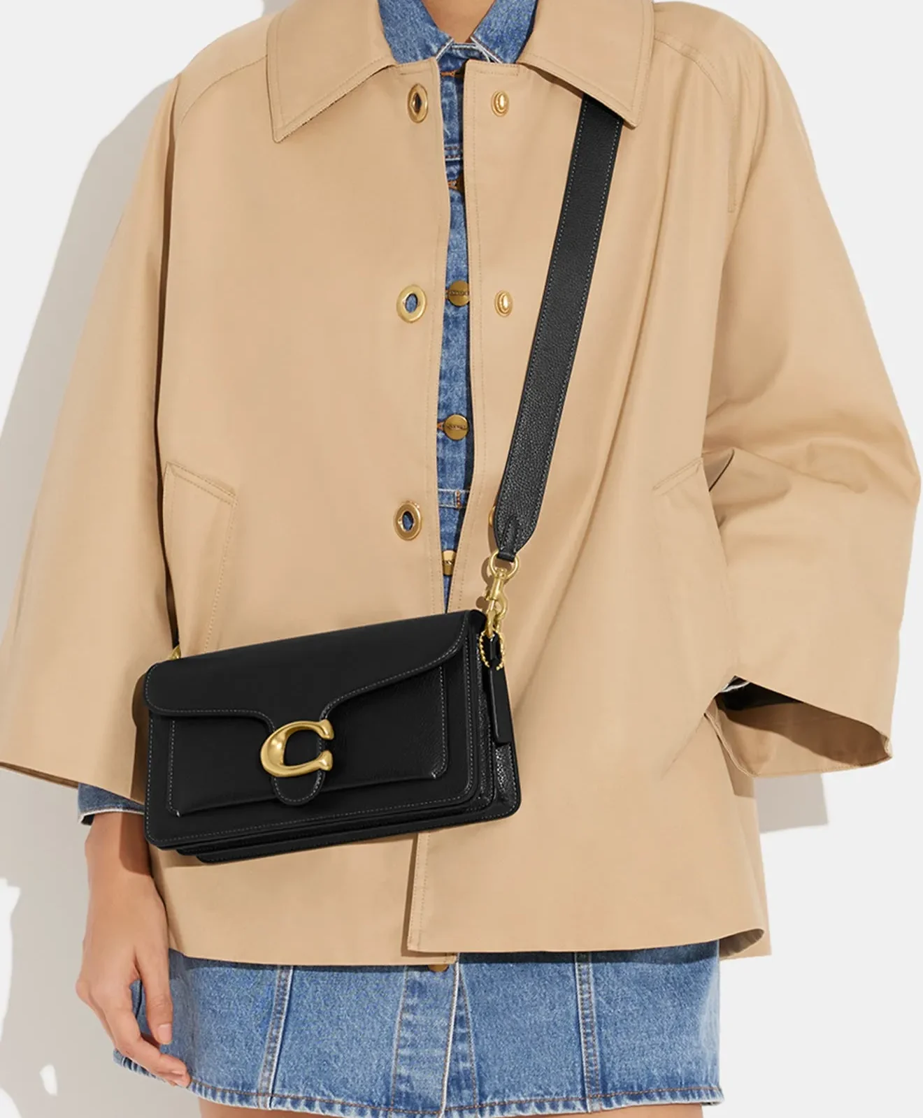 Coach Tabby 26 Pebbled Leather Shoulder Bag for Sale