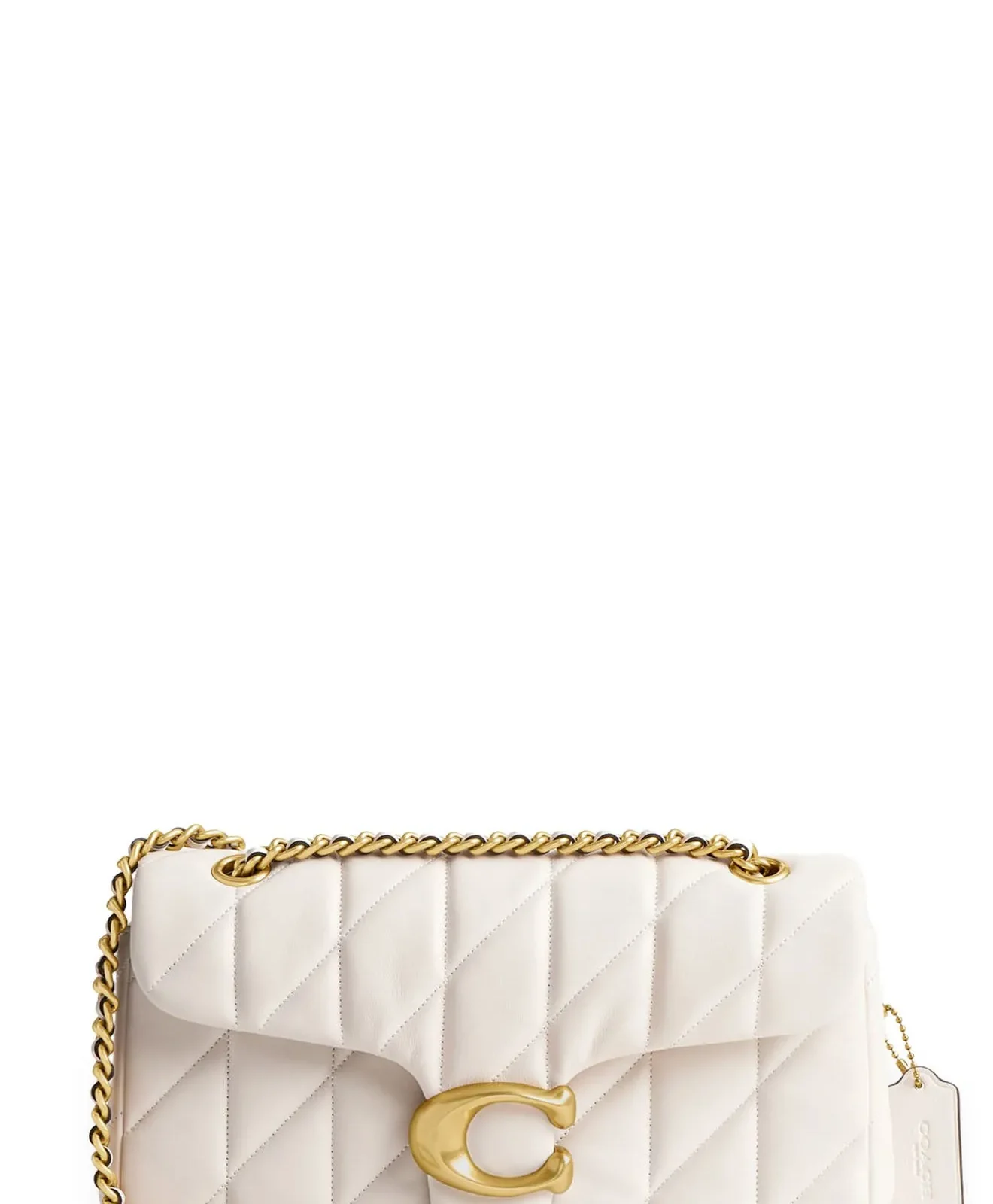 Coach Tabby 26 Quilted Leather Convertible Crossbody Bag for Sale - Chalk