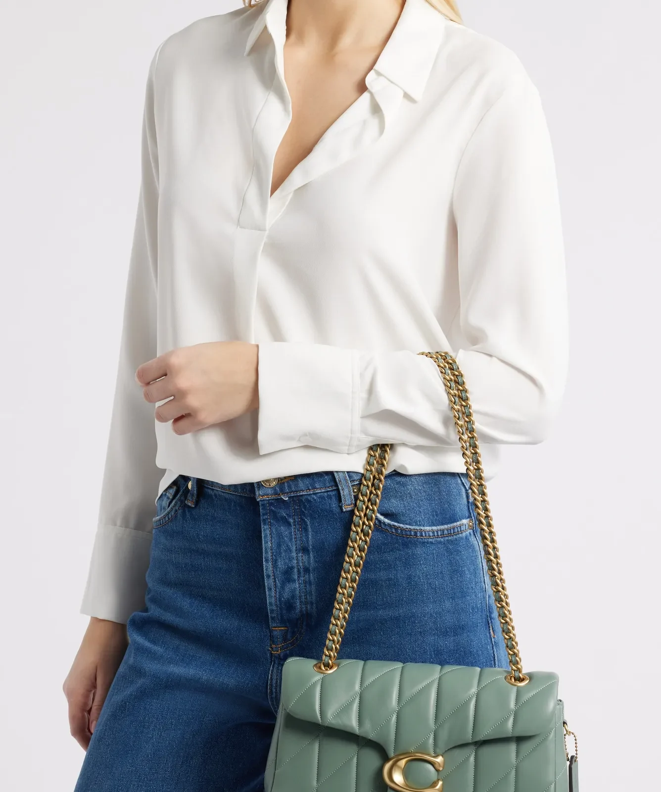 Coach Tabby 26 Quilted Leather Convertible Crossbody Bag for Sale