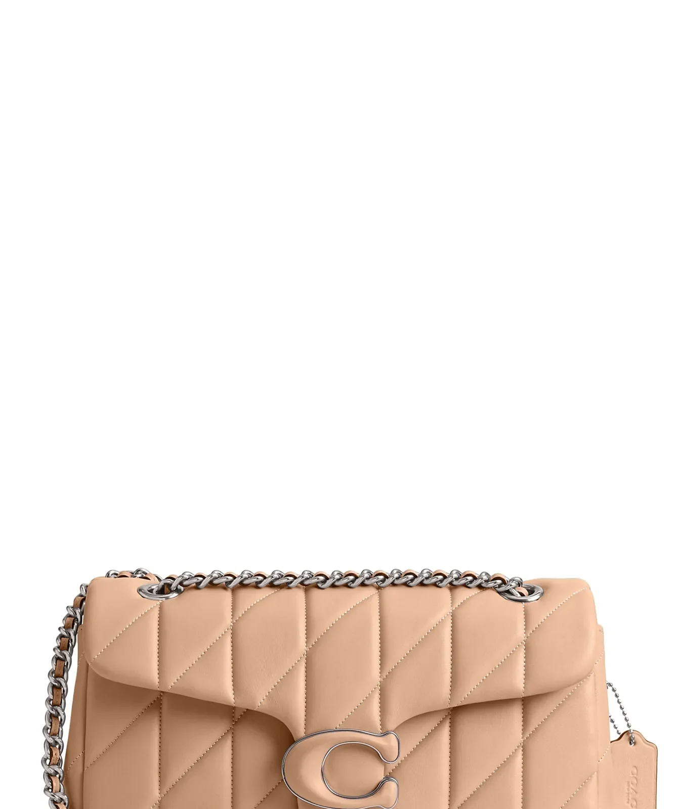 Coach Tabby 26 Quilted Leather Convertible Crossbody Bag for Sale - Buff