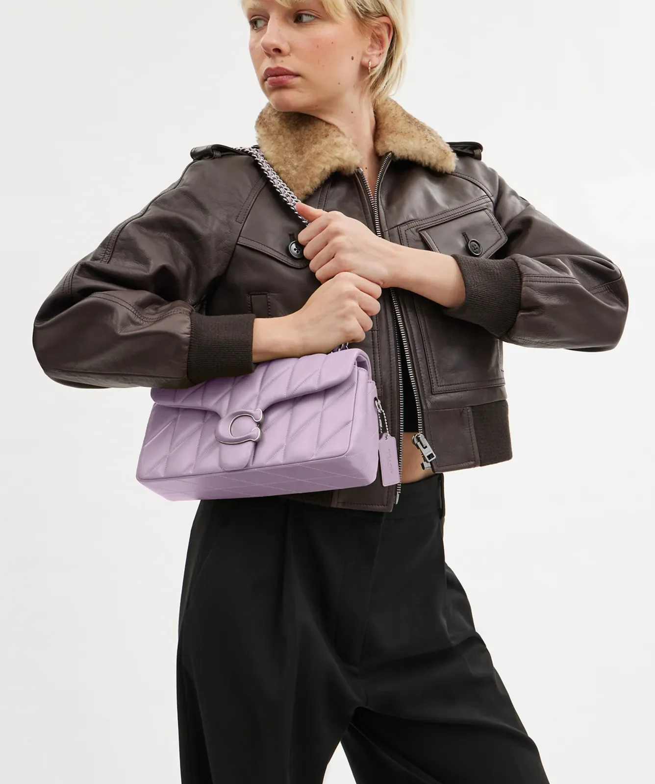 Coach Tabby 26 Quilted Leather Convertible Crossbody Bag for Sale