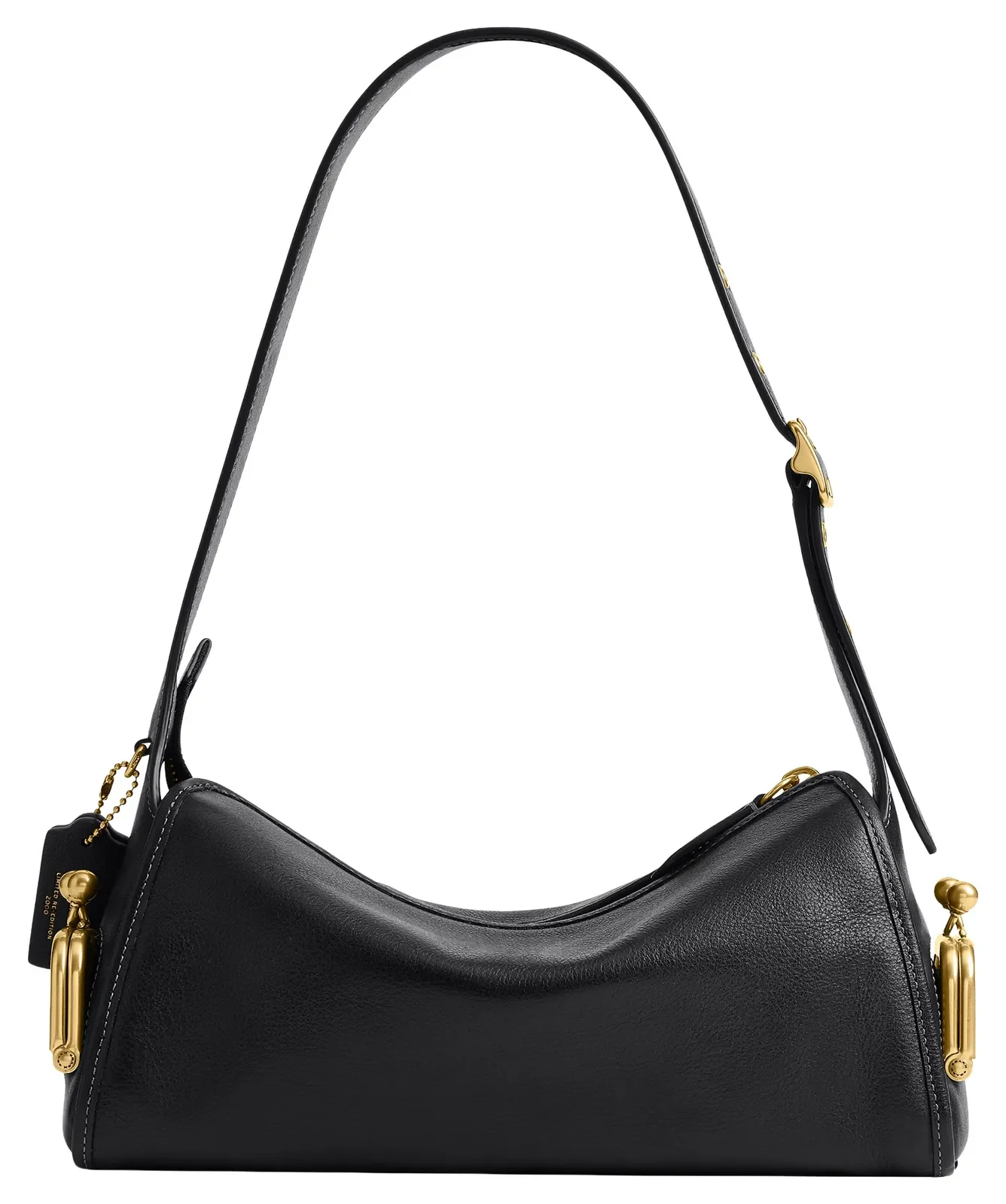 Coach The Coach Originals Turnlock Haversack Leather Bag 27 for Sale - Black