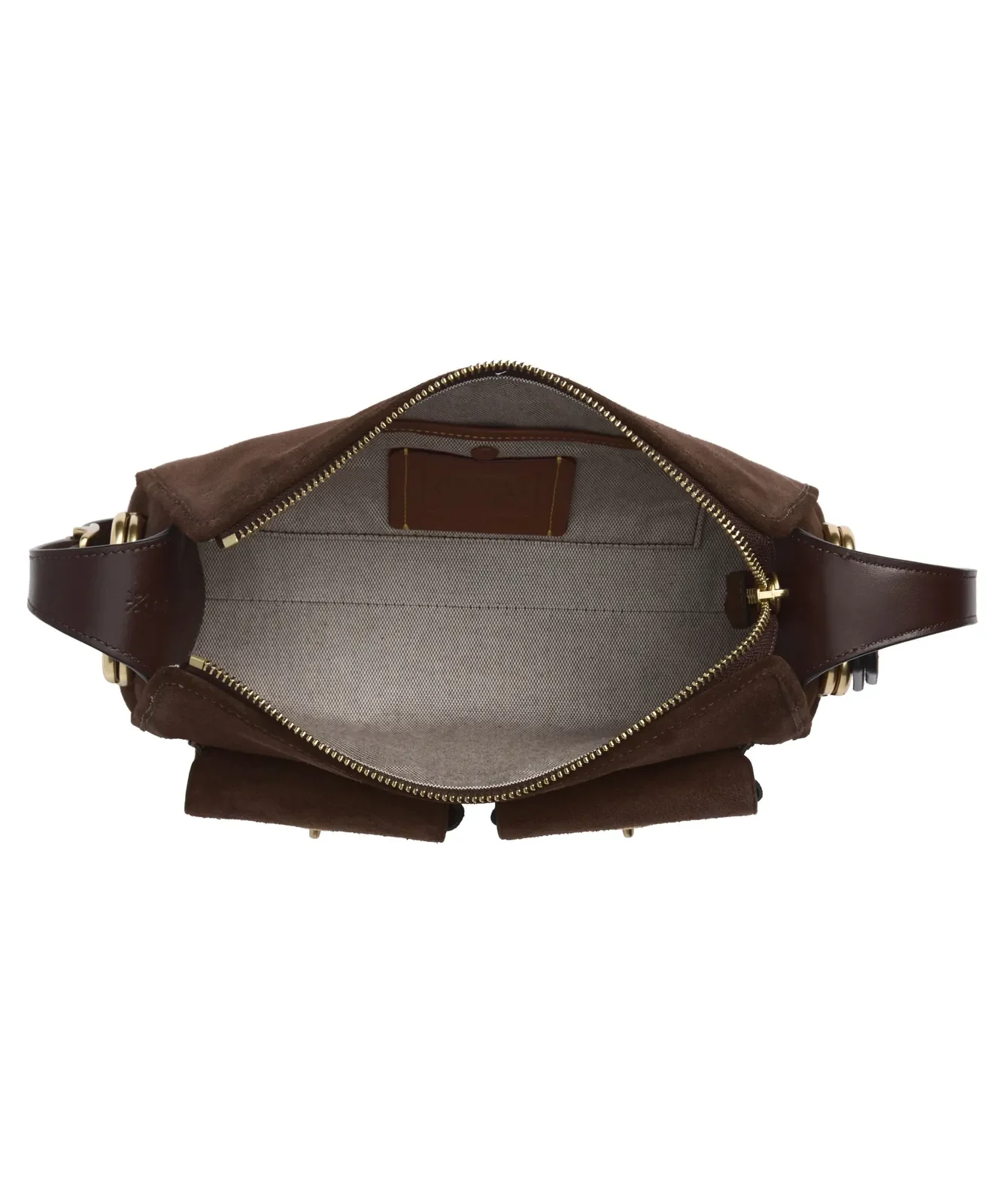 Coach Small Turnlock Haversack Suede Shoulder Bag for Sale