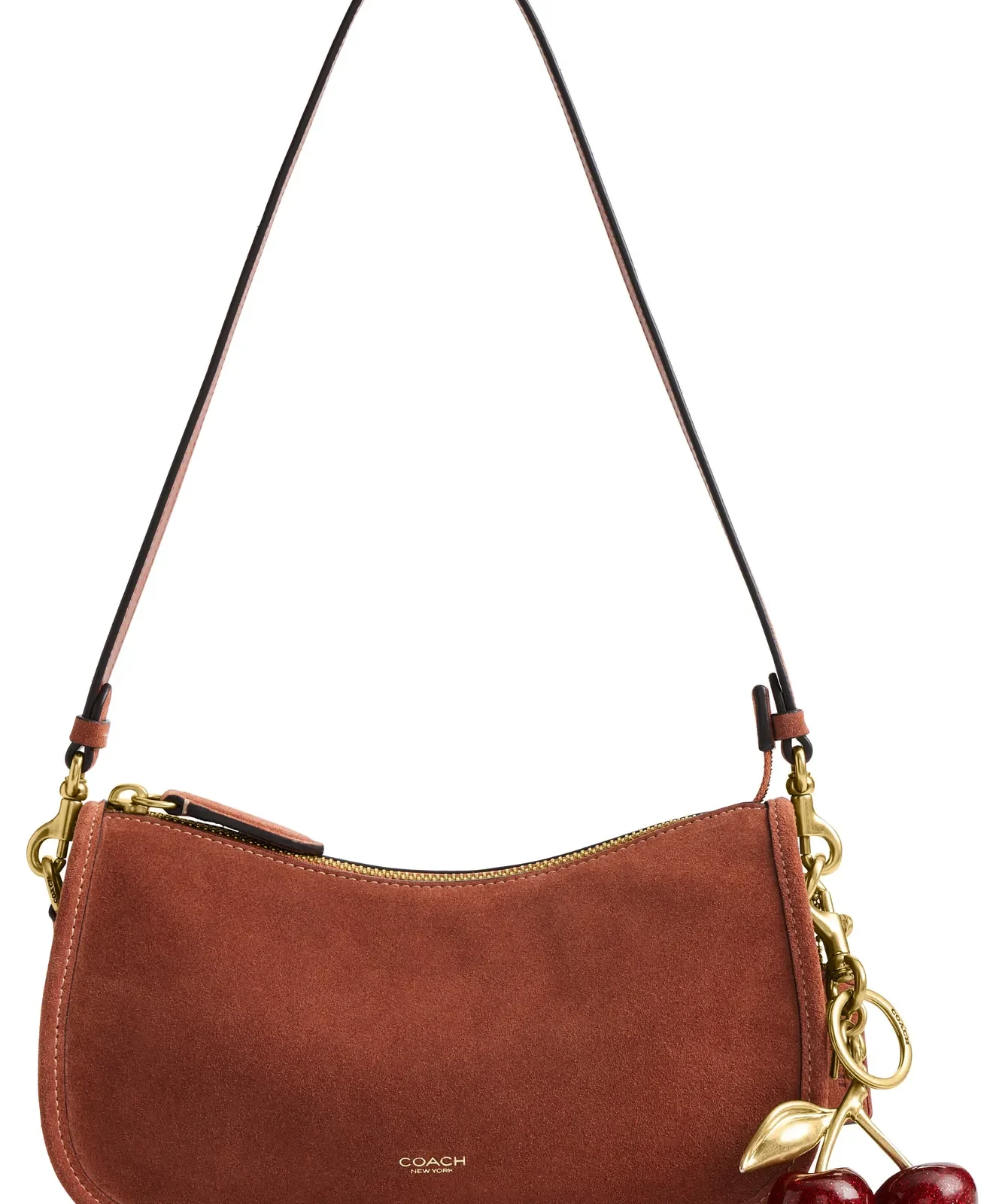 Coach Waverly Suede Shoulder Bag for Sale