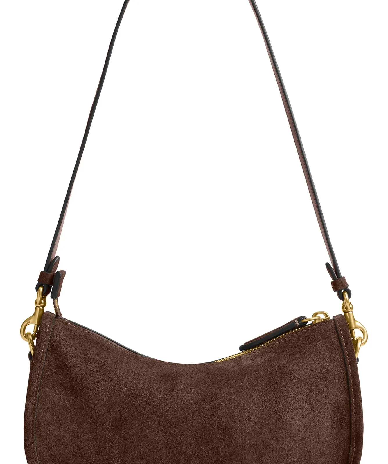 Coach Waverly Suede Shoulder Bag for Sale