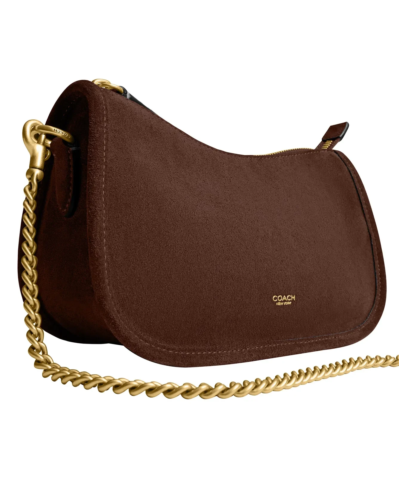 Coach Waverly Suede Shoulder Bag for Sale