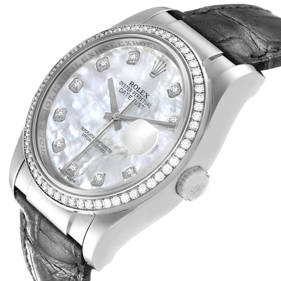 Rolex Datejust 36mm White Gold 2008-2009 for Sale — detail 4