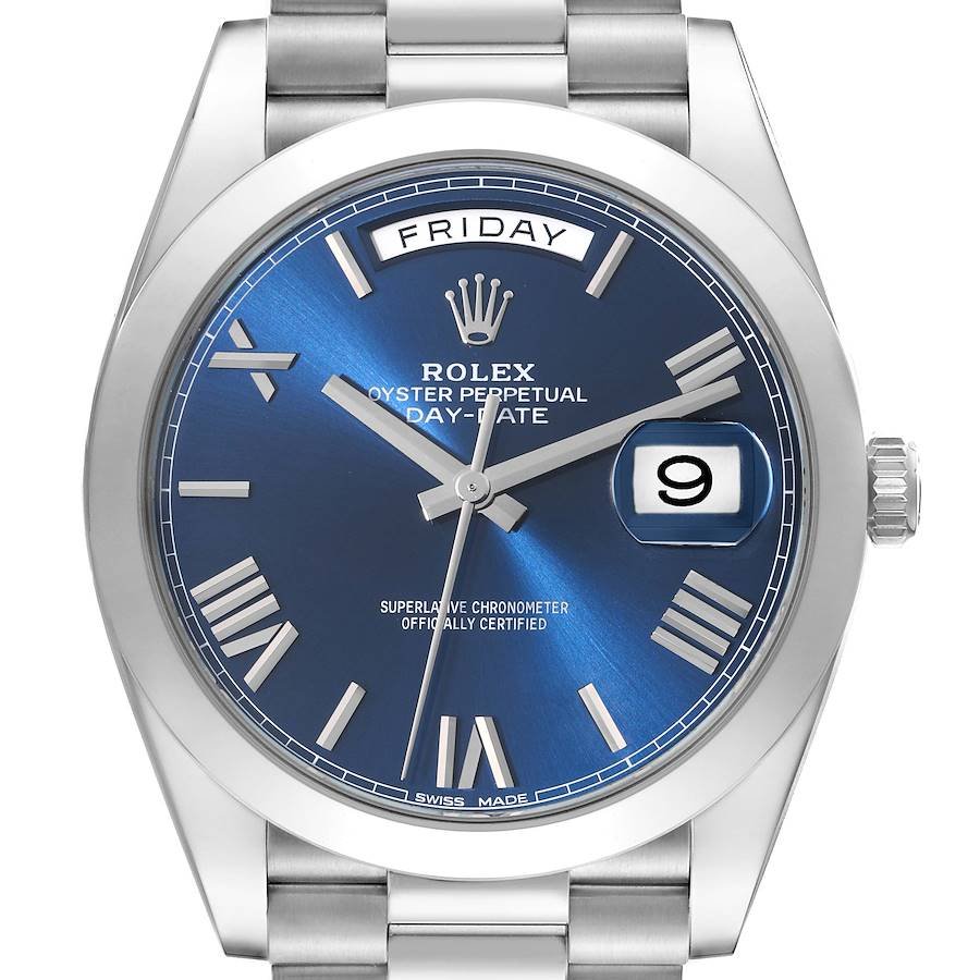 Rolex President Day-Date 40mm Platinum for Sale — detail 1