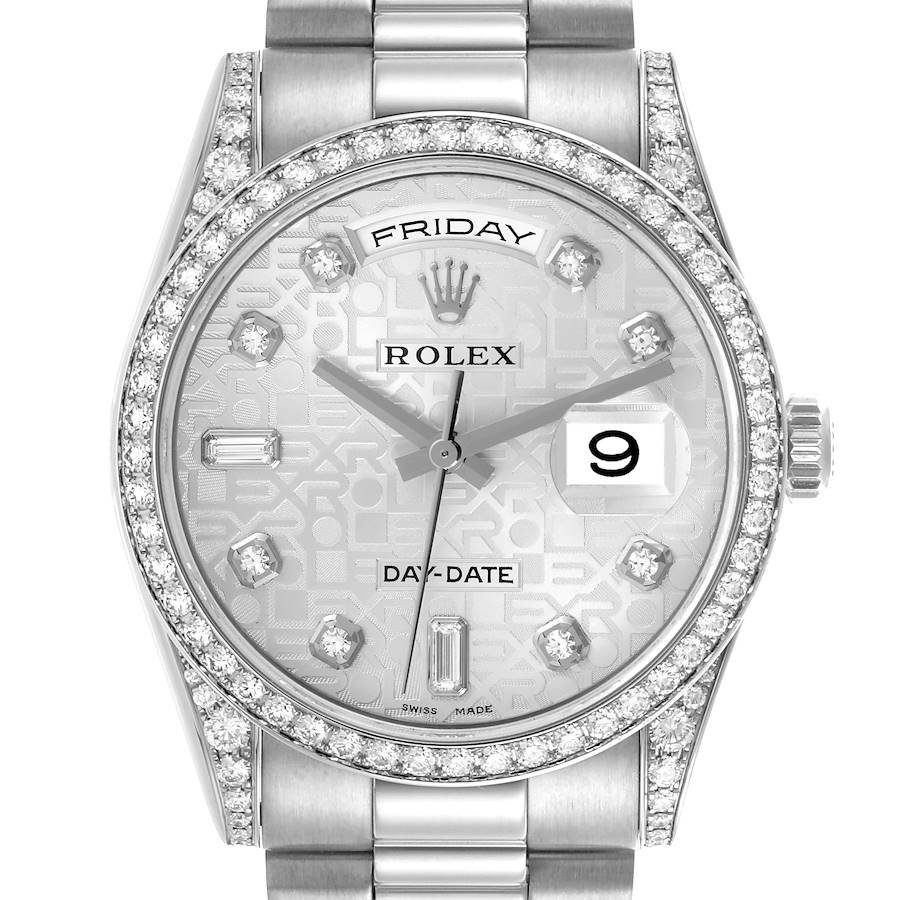 Rolex President Day-Date 36mm White Gold 2007 for Sale — detail 1