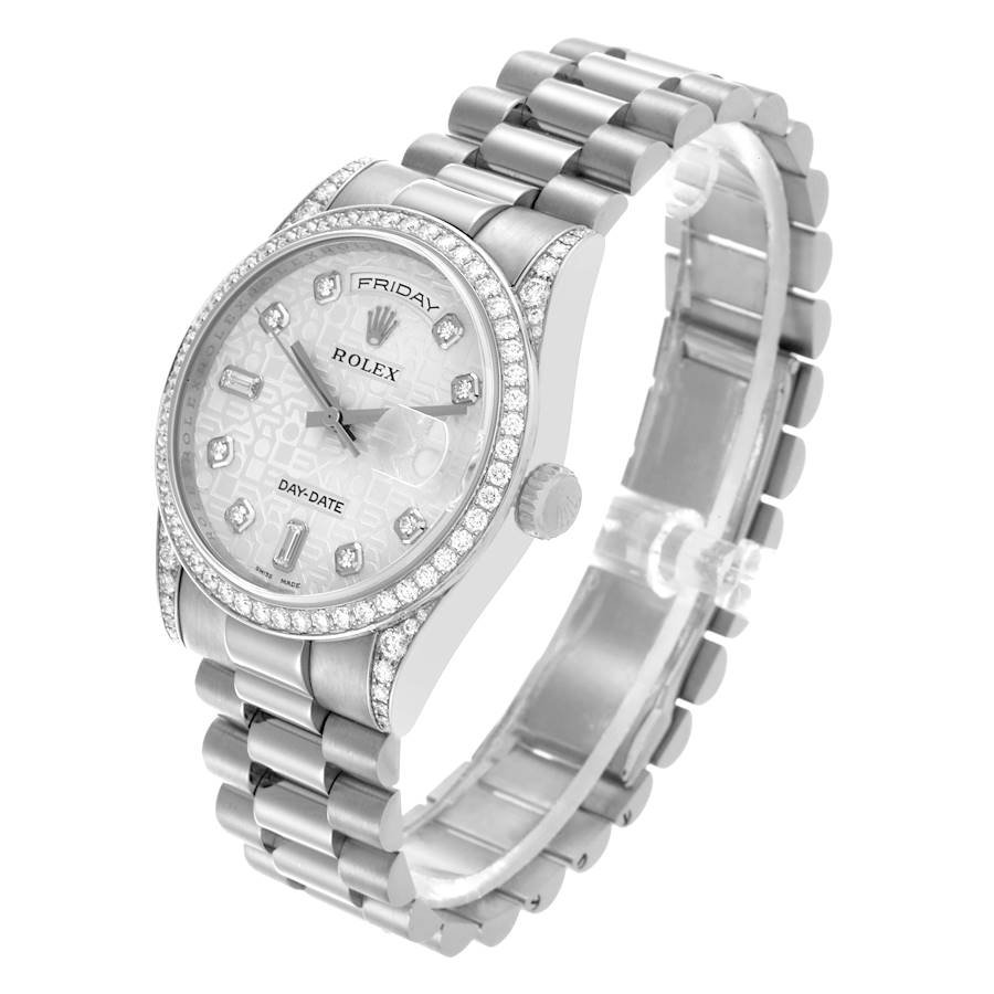 Rolex President Day-Date 36mm White Gold 2007 for Sale — detail 2