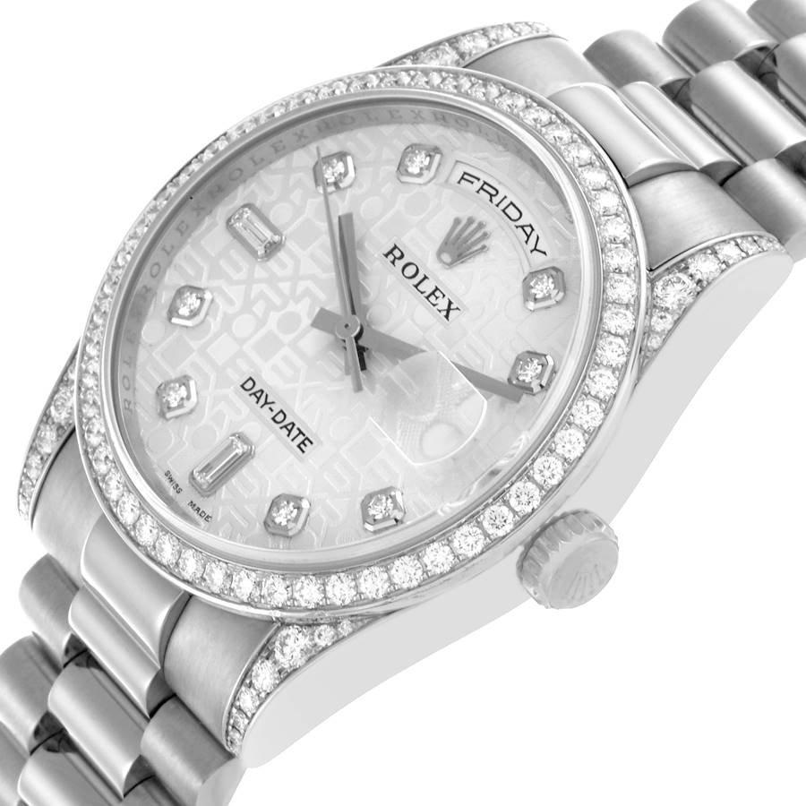 Rolex President Day-Date 36mm White Gold 2007 for Sale — detail 4