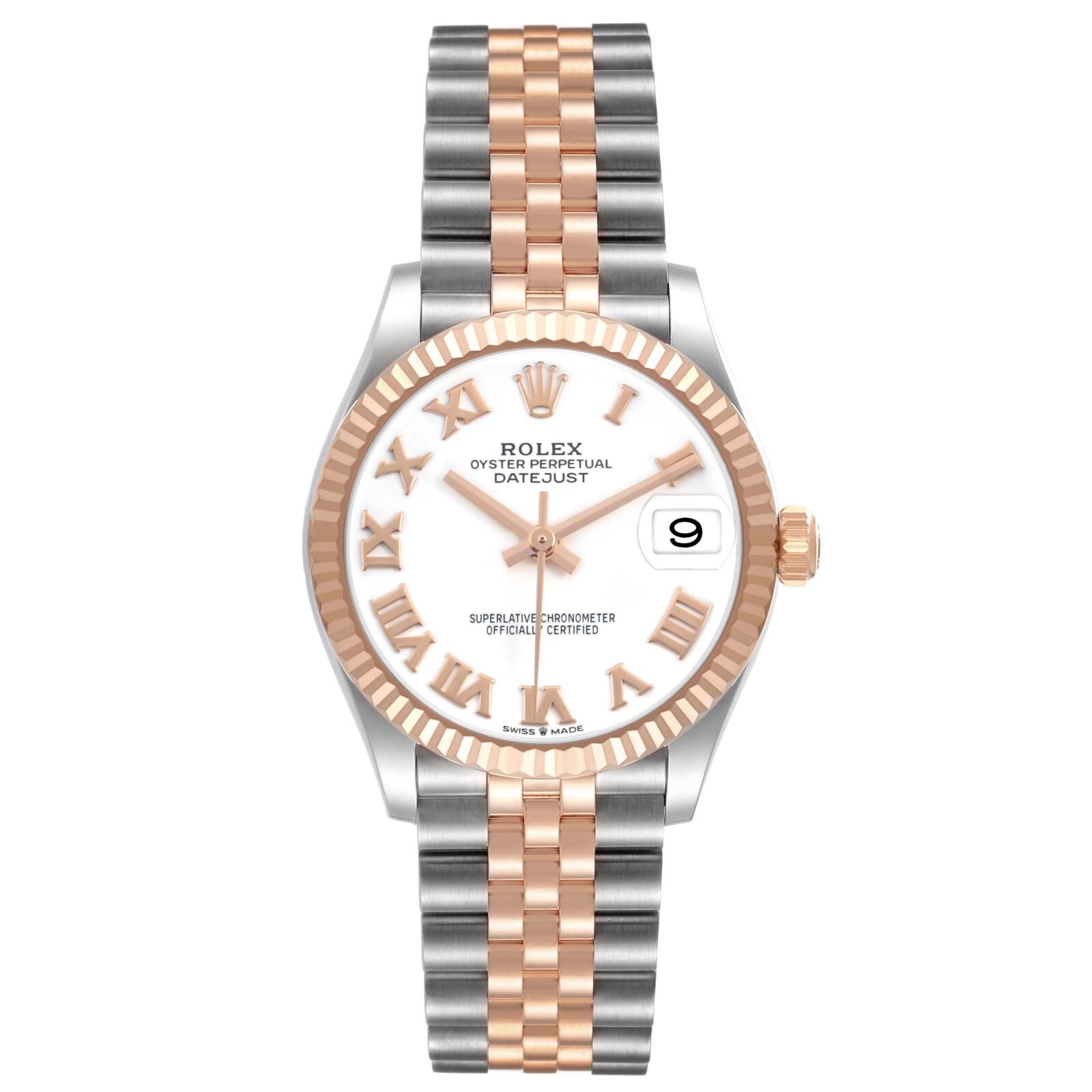 Rolex Datejust 31mm Stainless Steel Rose Gold 2021 for Sale