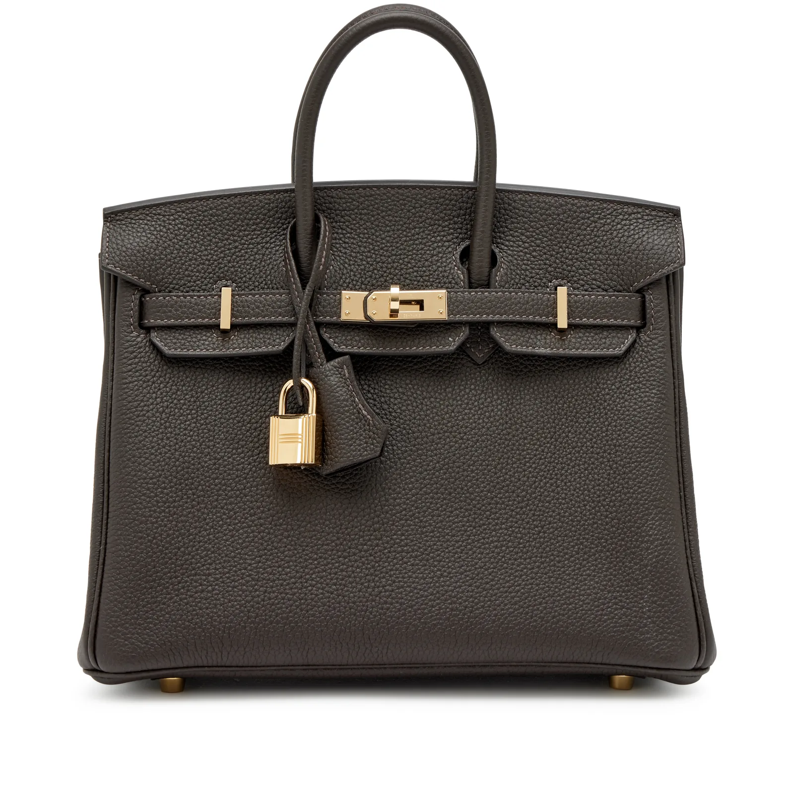 Hermès Birkin 25 Bai Brun Togo Permabrass 2025
