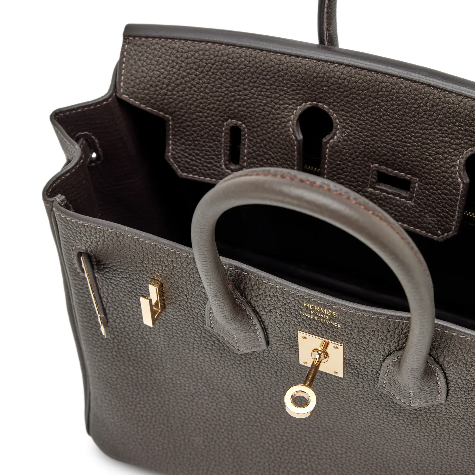 Hermès Birkin 25 Bai Brun Togo Permabrass 2025 — view 6