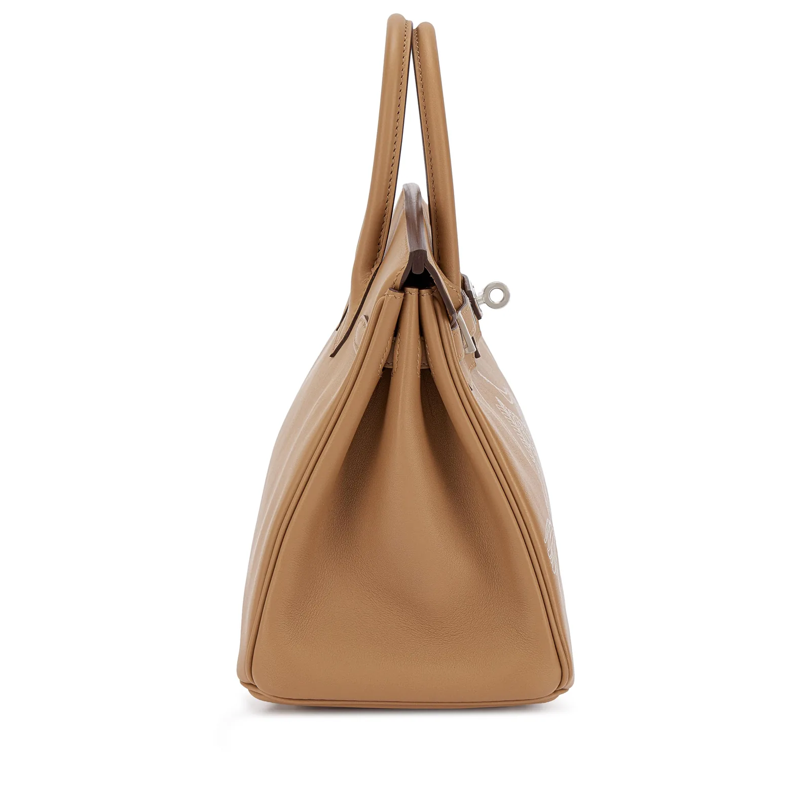 Hermès Limited Edition Birkin In & Out 25 Biscuit Swift Palladium 2023 — view 2