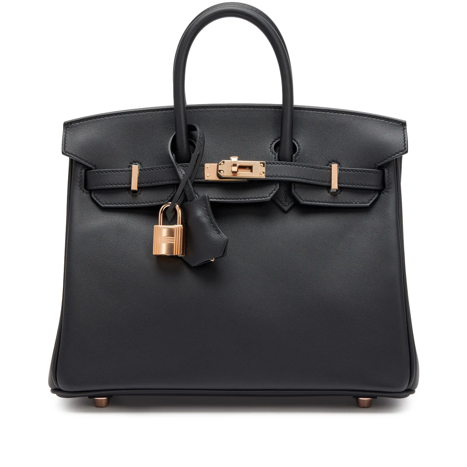 Hermès Birkin 25 Black Swift Rose Gold 2022