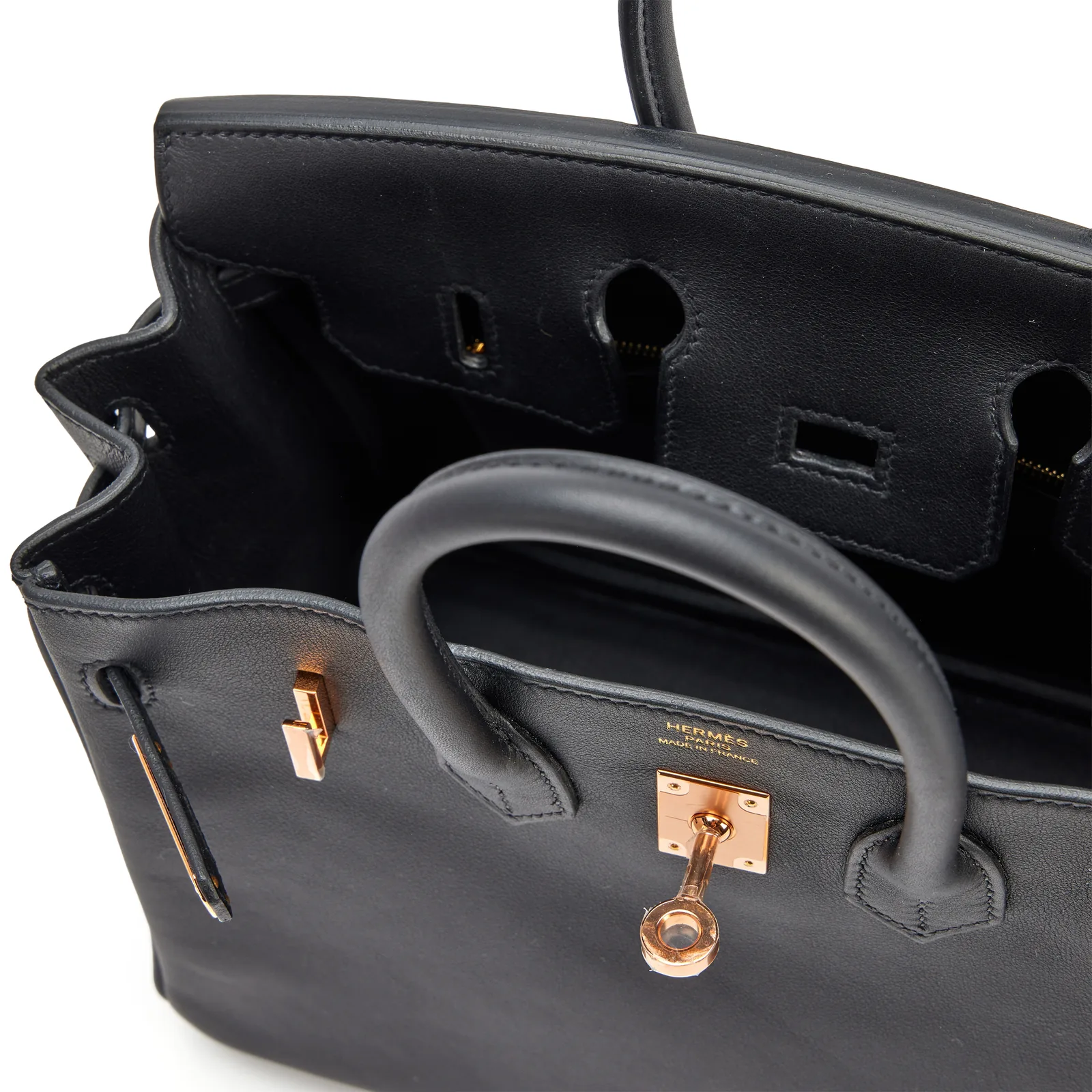 Hermès Birkin 25 Black Swift Rose Gold 2022 — view 6