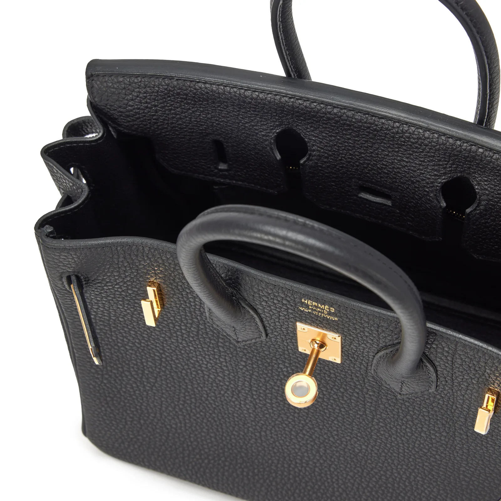 Hermès Birkin 25 Black Togo Gold — view 6