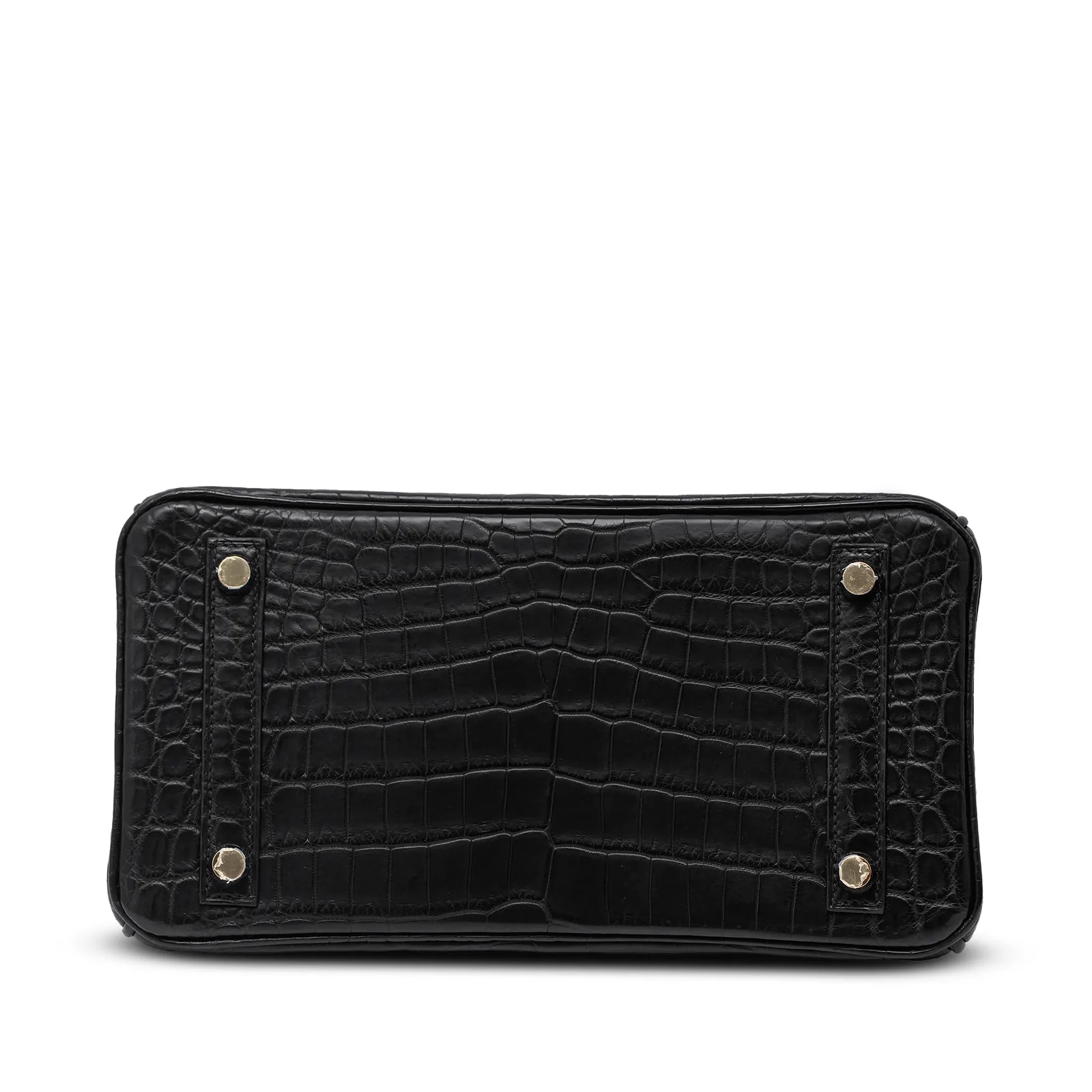 Hermès Birkin 25 Black Matte Niloticus Crocodile Rose Gold 2021 — view 5