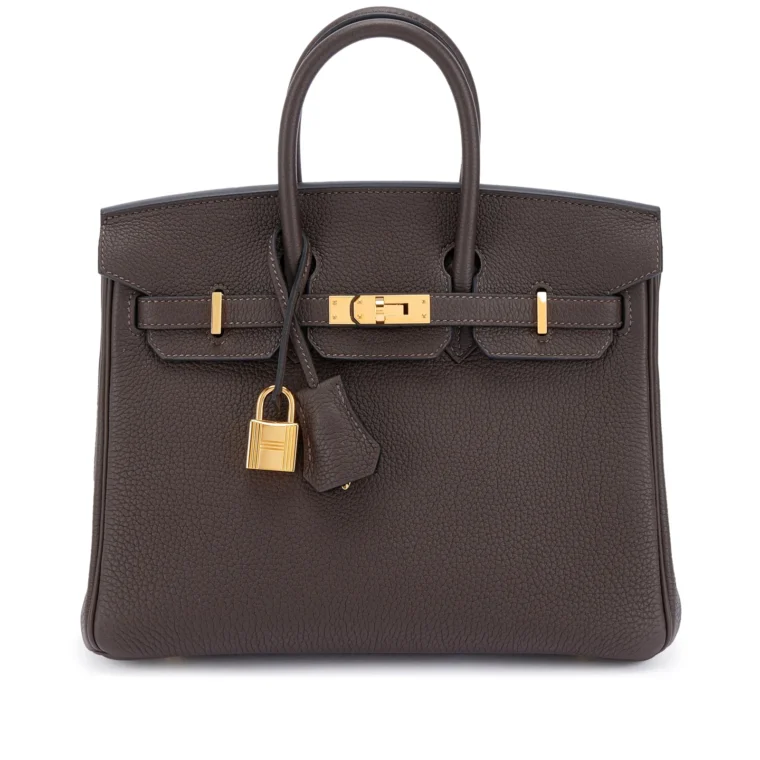 Hermès Birkin 25 Chocolat Togo Gold 2023 for Sale