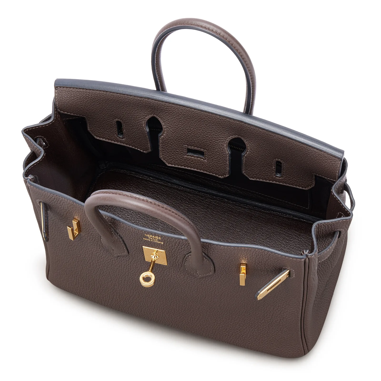 Hermès Birkin 25 Chocolat Togo Gold 2023 — view 6