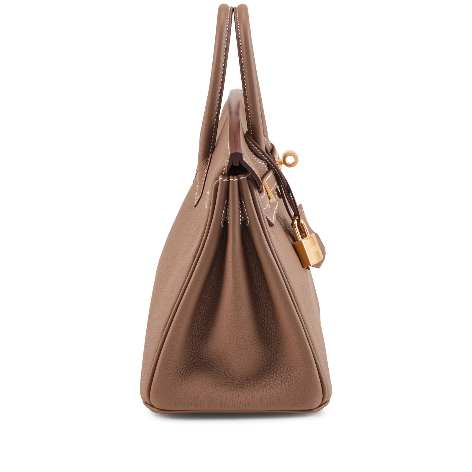 Pre-Owned Hermès Birkin 25 Etoupe Togo Gold 2026 — view 3