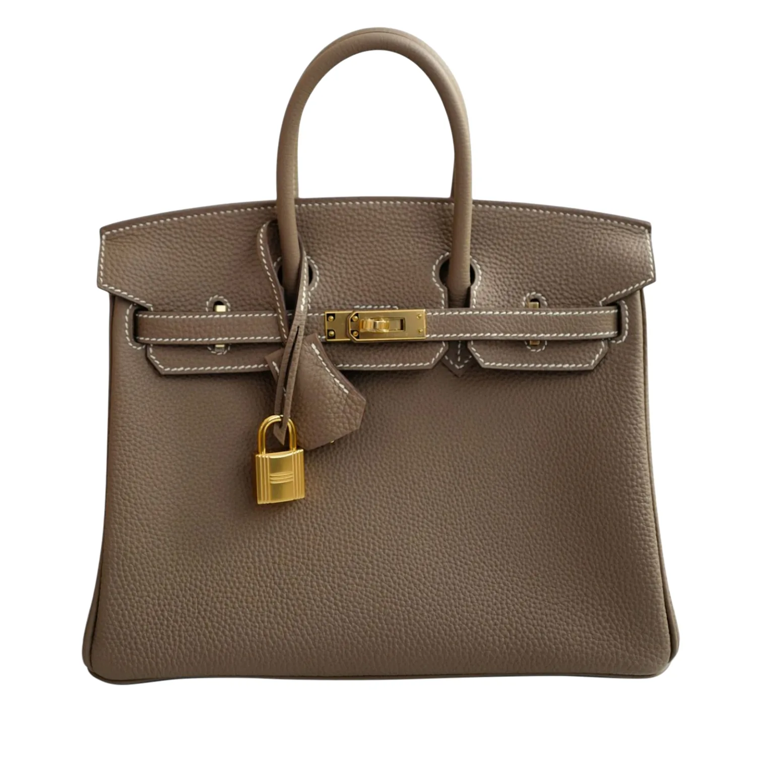 Pre-Owned Hermès Birkin 25 Etoupe Togo Gold Hardware 2026