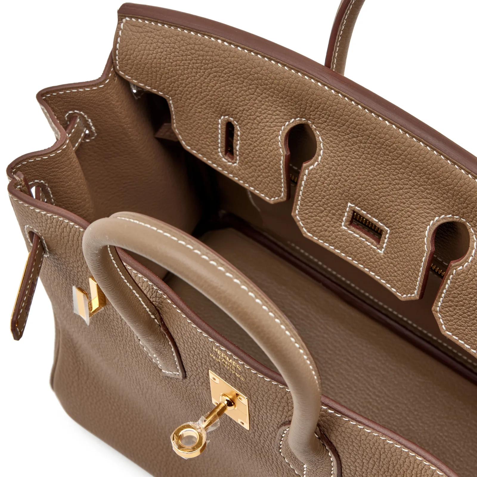 Hermès Birkin 25 Etoupe Togo Gold — view 6