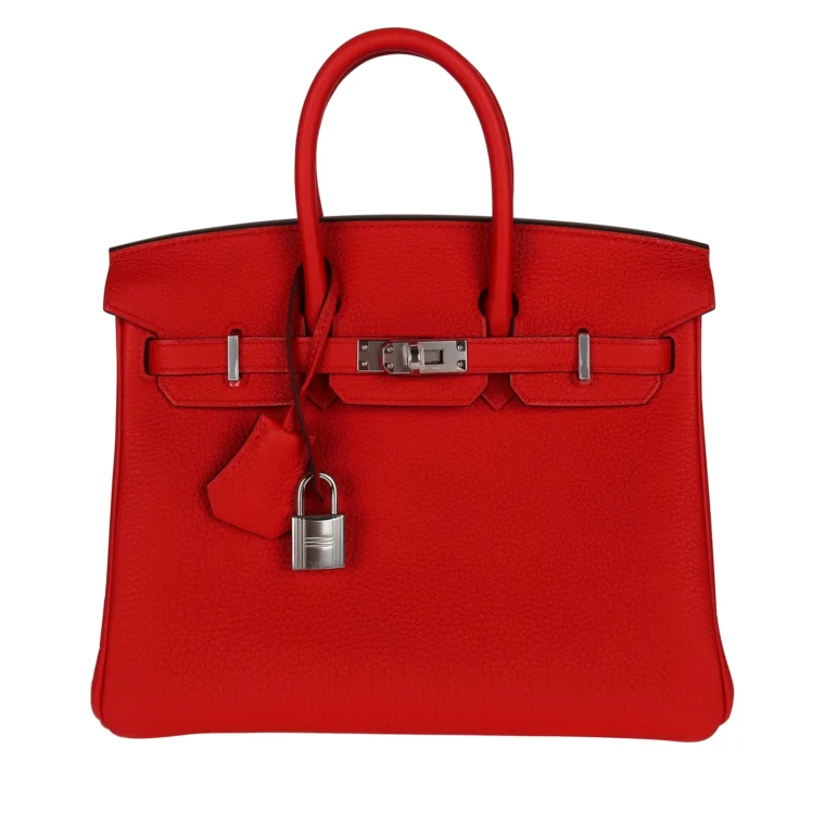 Hermès Birkin 25 Rouge de Coeur Retourne Togo Palladium 2025 for Sale