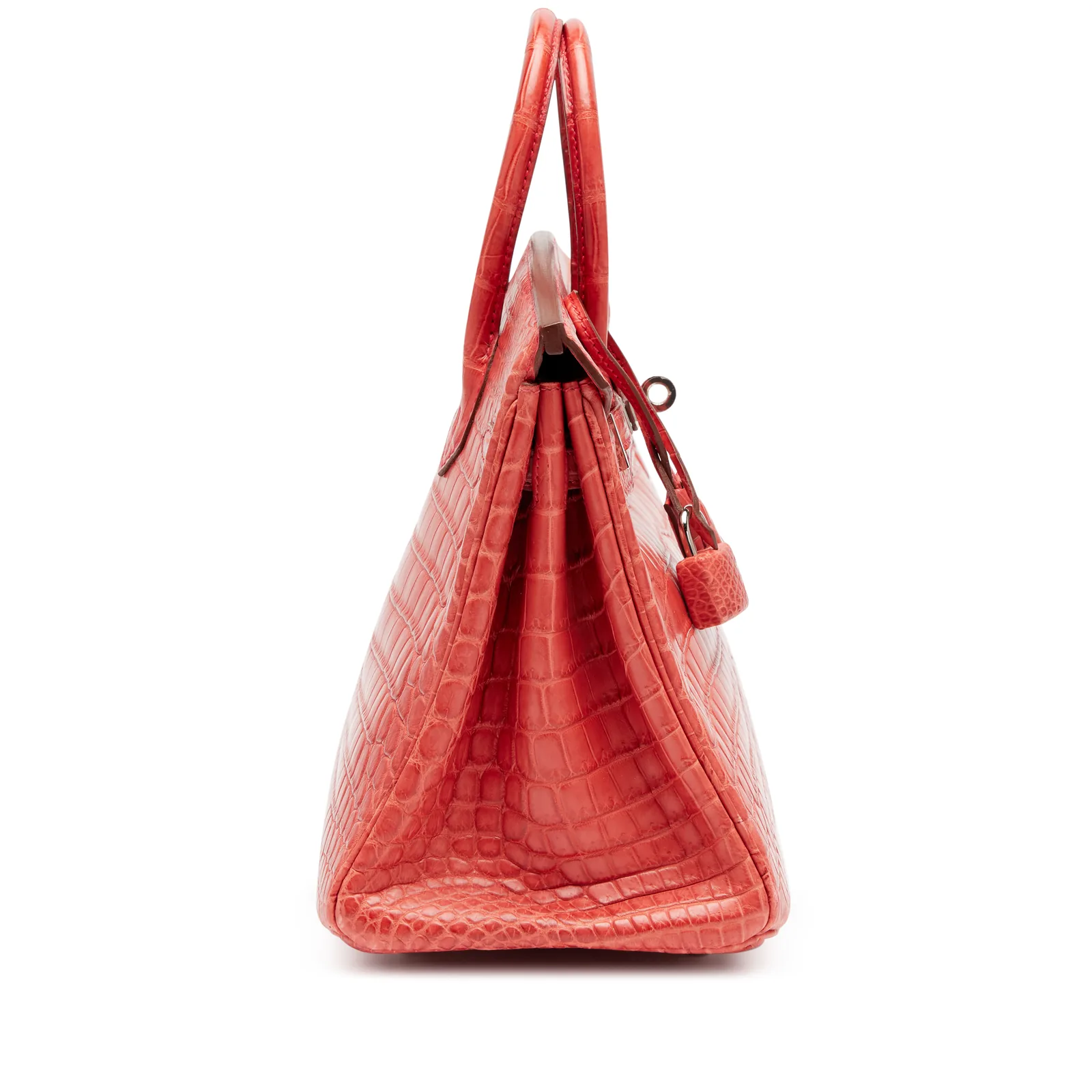 Hermès Birkin 25 Rouge Indien Matte Niloticus Crocodile Palladium 2010 — view 2