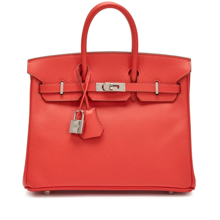 Hermès Birkin 25 Rose Jaipur Epsom Palladium 2014 for Sale