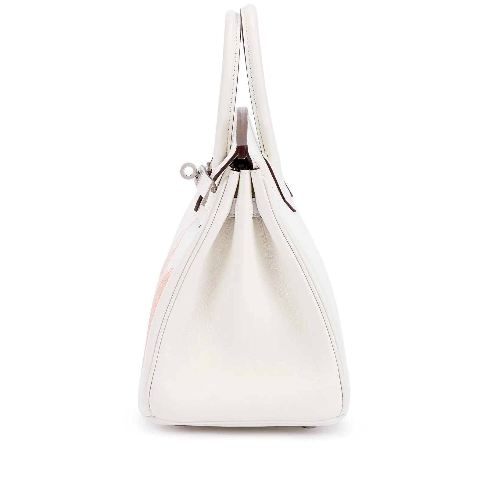 Hermès Limited Edition Birkin In & Out 25 White Swift Palladium 2023 — view 3