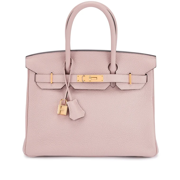 Hermès Birkin 30 Glycine Clémence Gold 2015 with Twillies for Sale