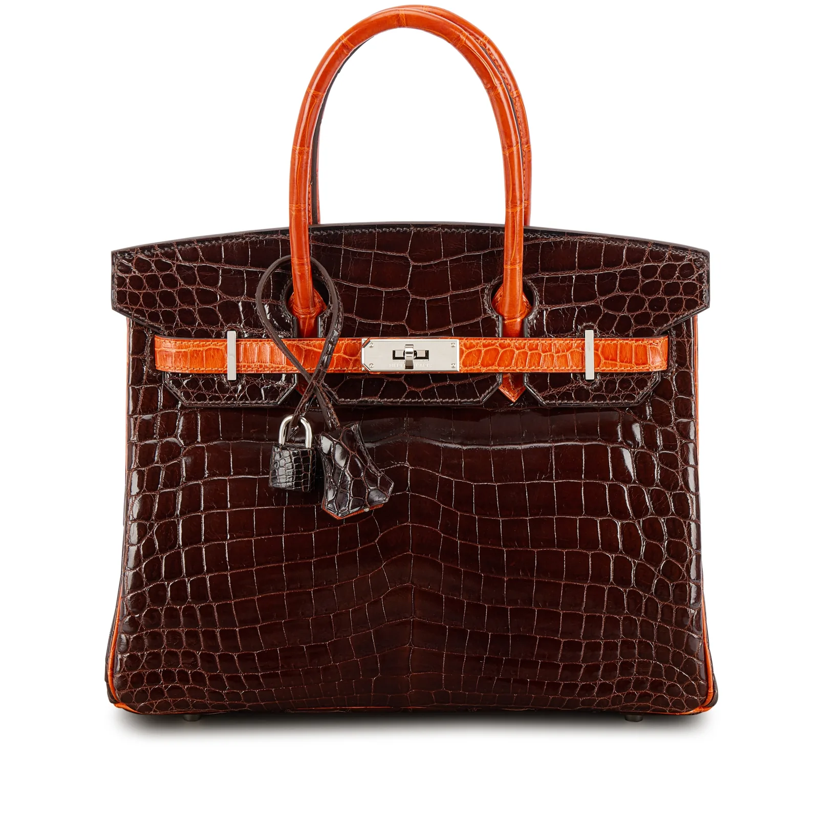 Hermès Limited Edition Birkin 30 Miel Shiny Niloticus Crocodile Palladium 2008