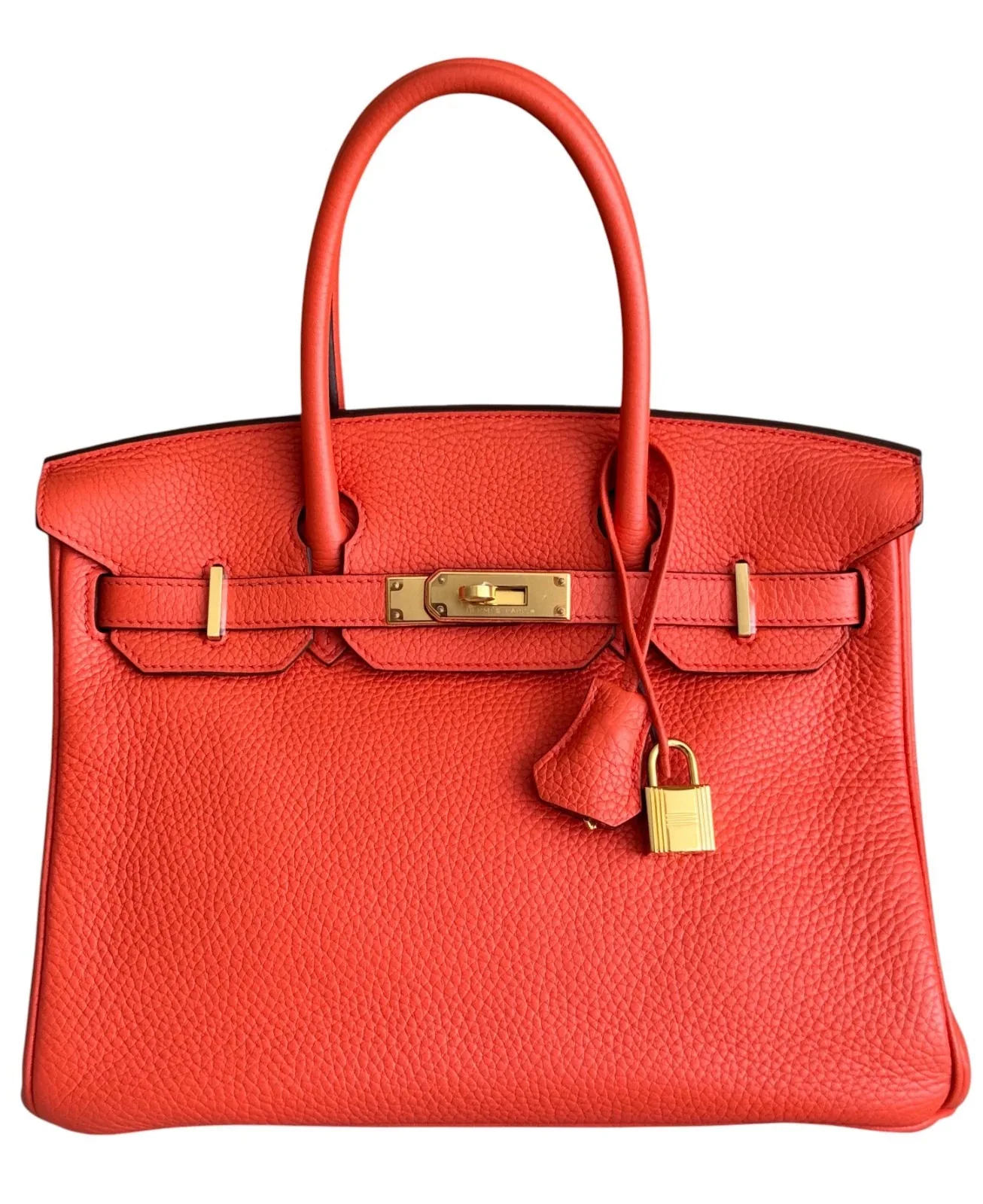 Hermès Birkin 30 Poppy Togo Gold 2015