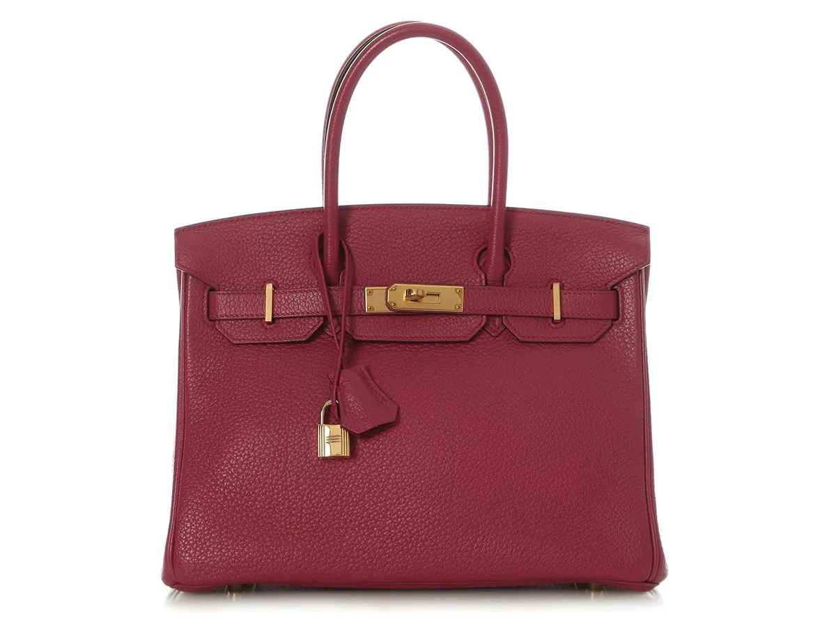 Hermès Birkin 30 Tosca Fjord Gold 2014