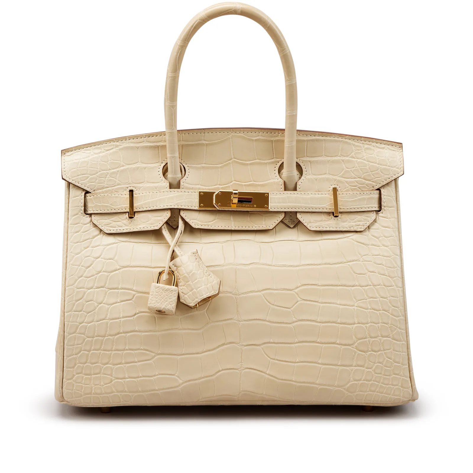 Hermès Birkin 30 Vanille Matte Alligator Gold 2020