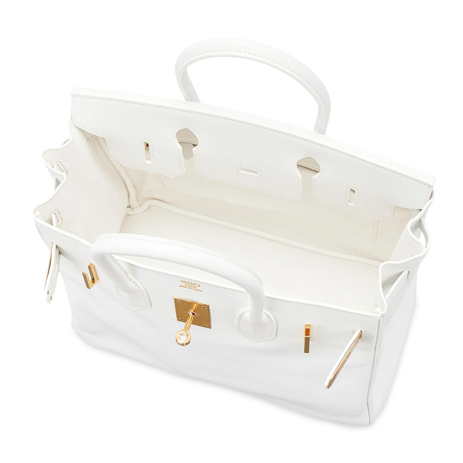 Hermès Birkin 30 White Epsom Gold 2010 — view 6
