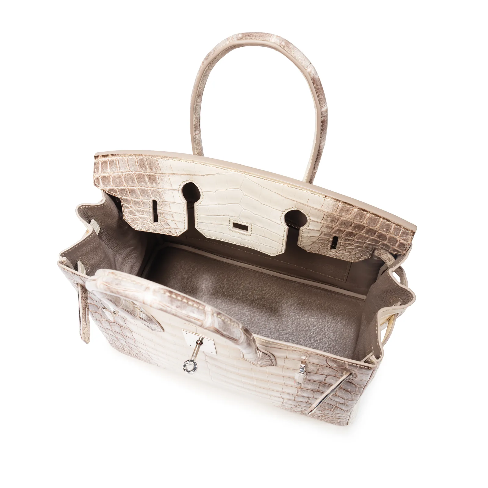 Hermès Himalaya Birkin 30 White Matte Niloticus Crocodile Palladium 2016 — view 6