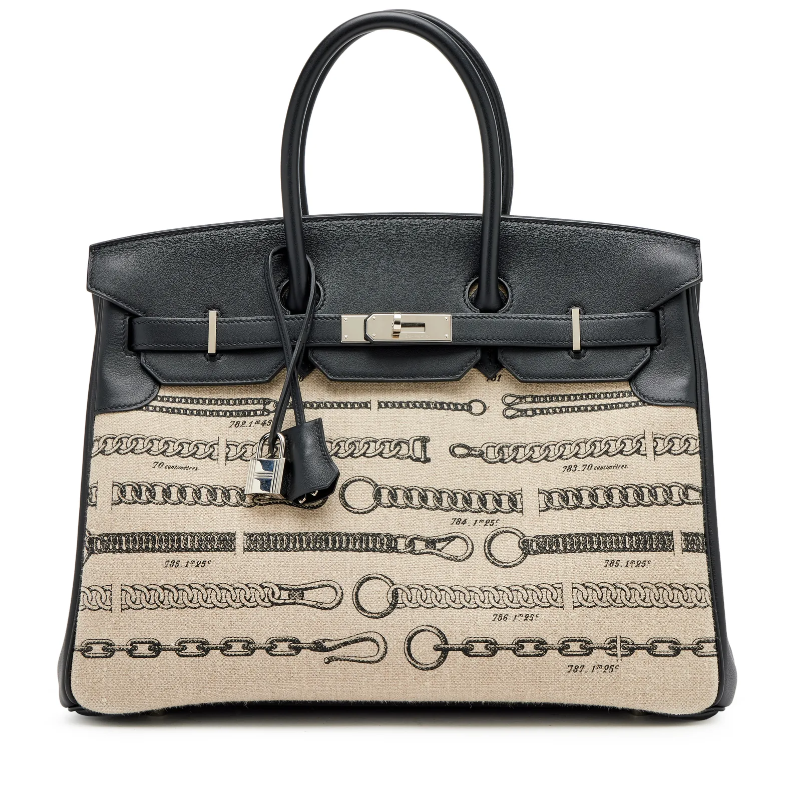 Hermès Limited Edition Birkin 35 Black Swift Palladium 2017