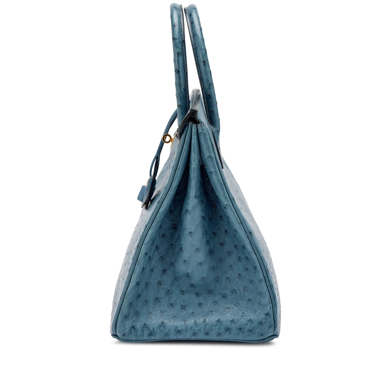 Hermès Birkin 35 Bleu Roi Ostrich Gold 2001 — view 4