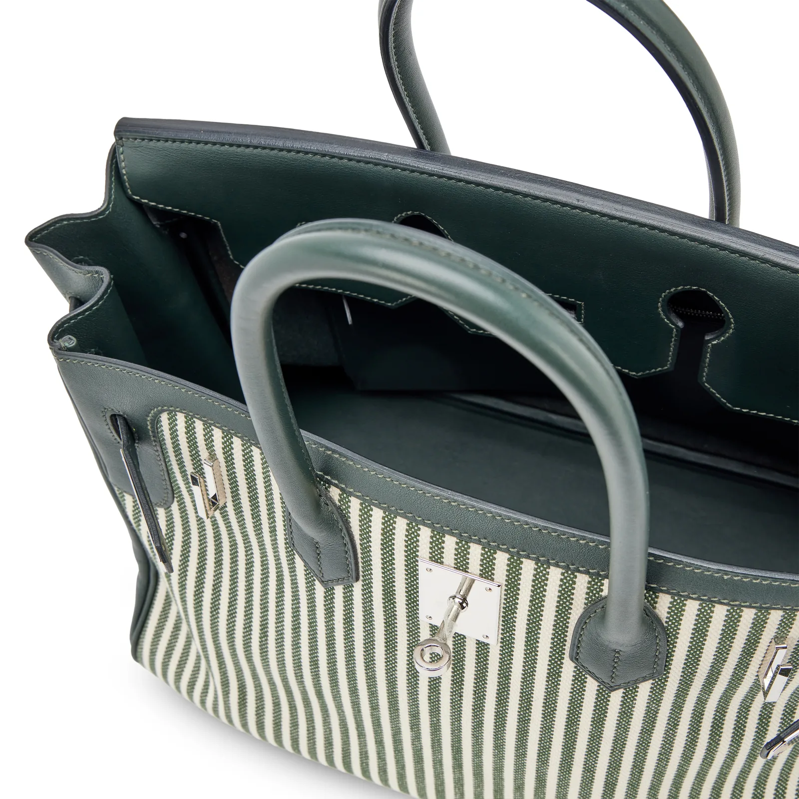 Hermès Limited Edition Birkin 35 Vert Anglais Swift Palladium 2016 — view 6