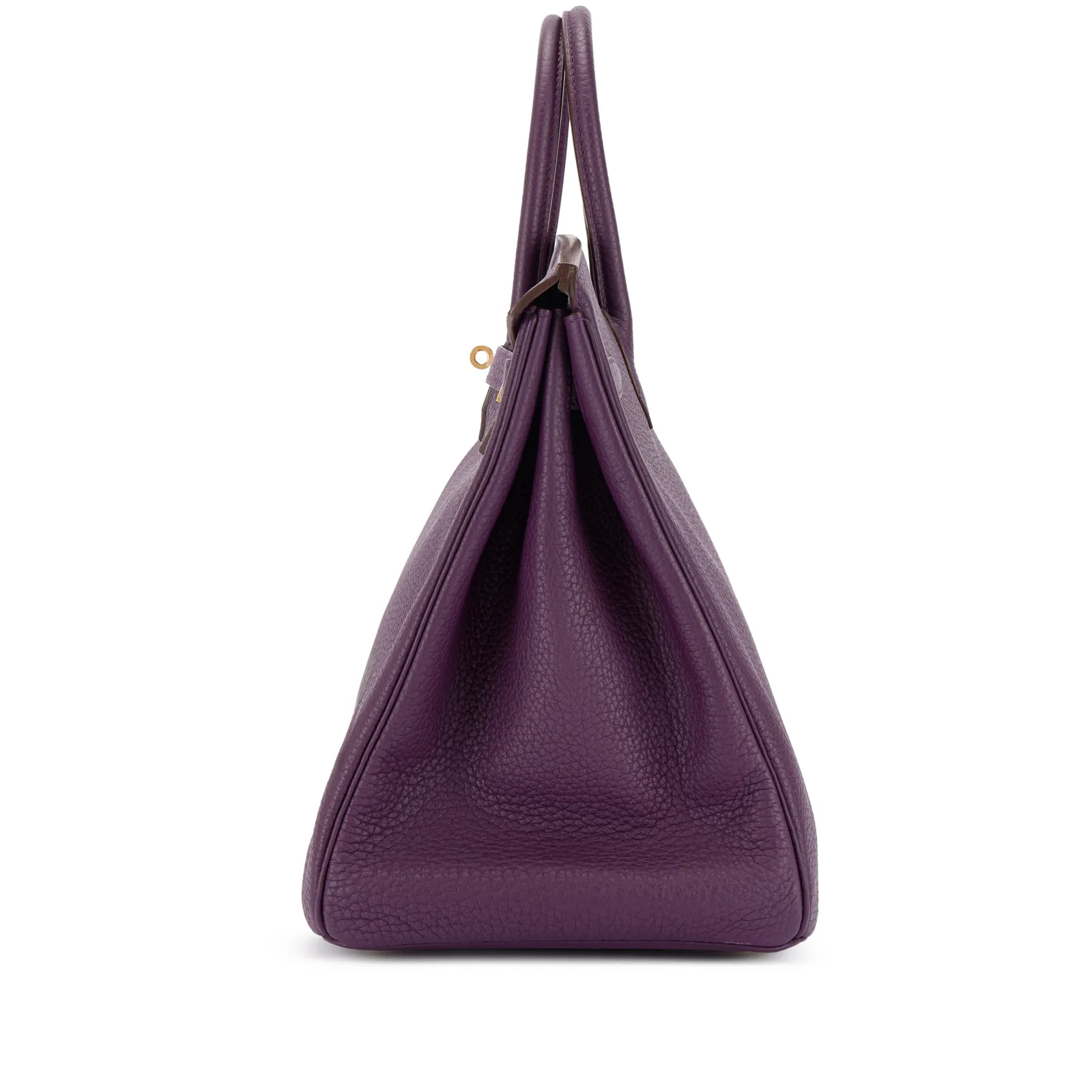 Hermès Birkin 40 Cassis Clémence Gold 2012 — view 3