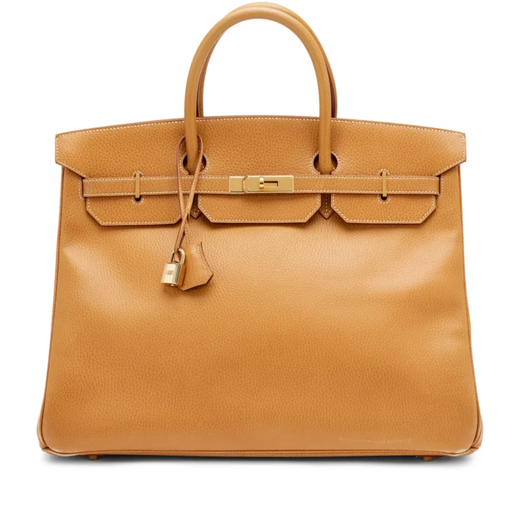 Hermès Birkin 40 Vintage Naturel Ardennes Gold 1997 for Sale