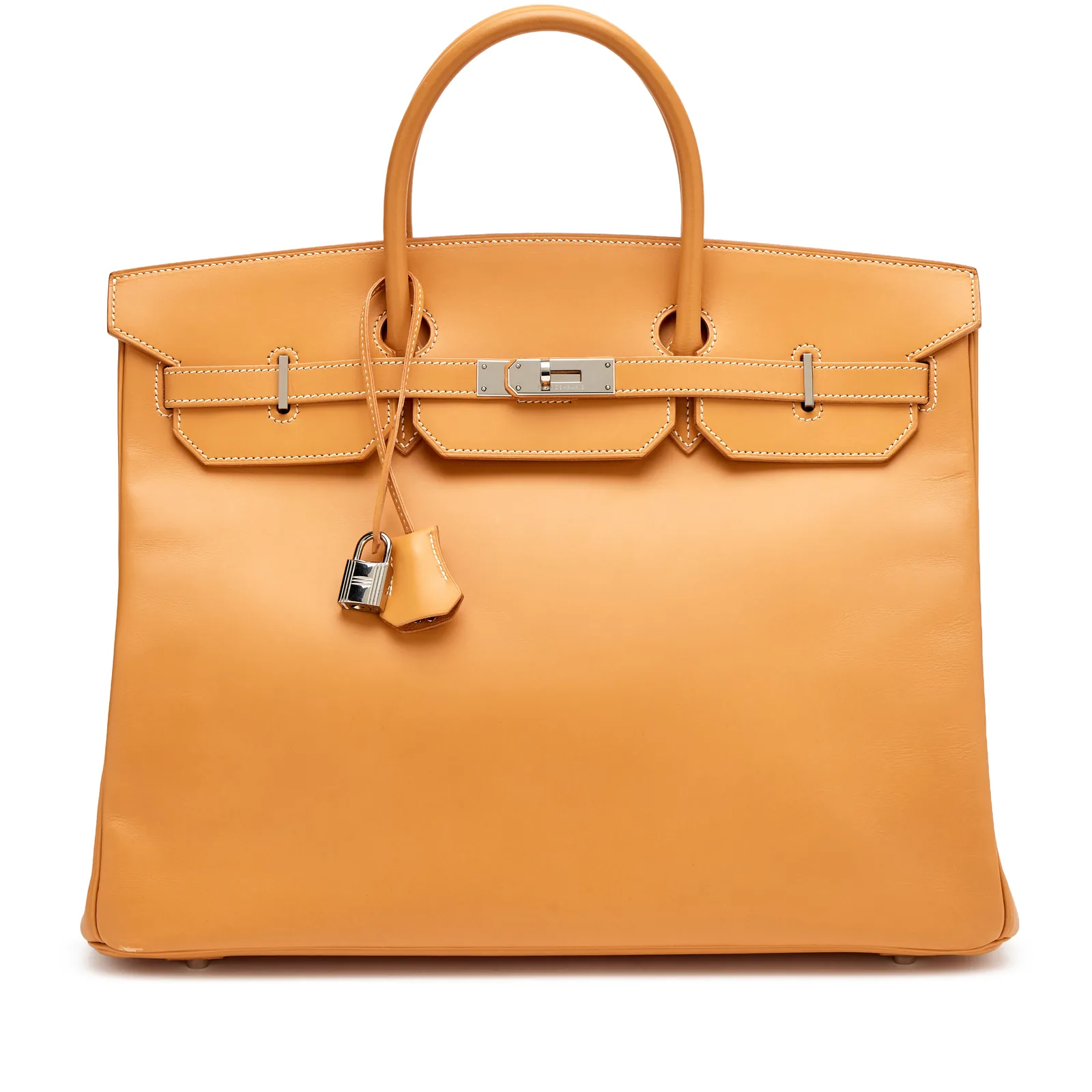Hermès Birkin 40 Vintage Naturel Vache Hunter Palladium 2001